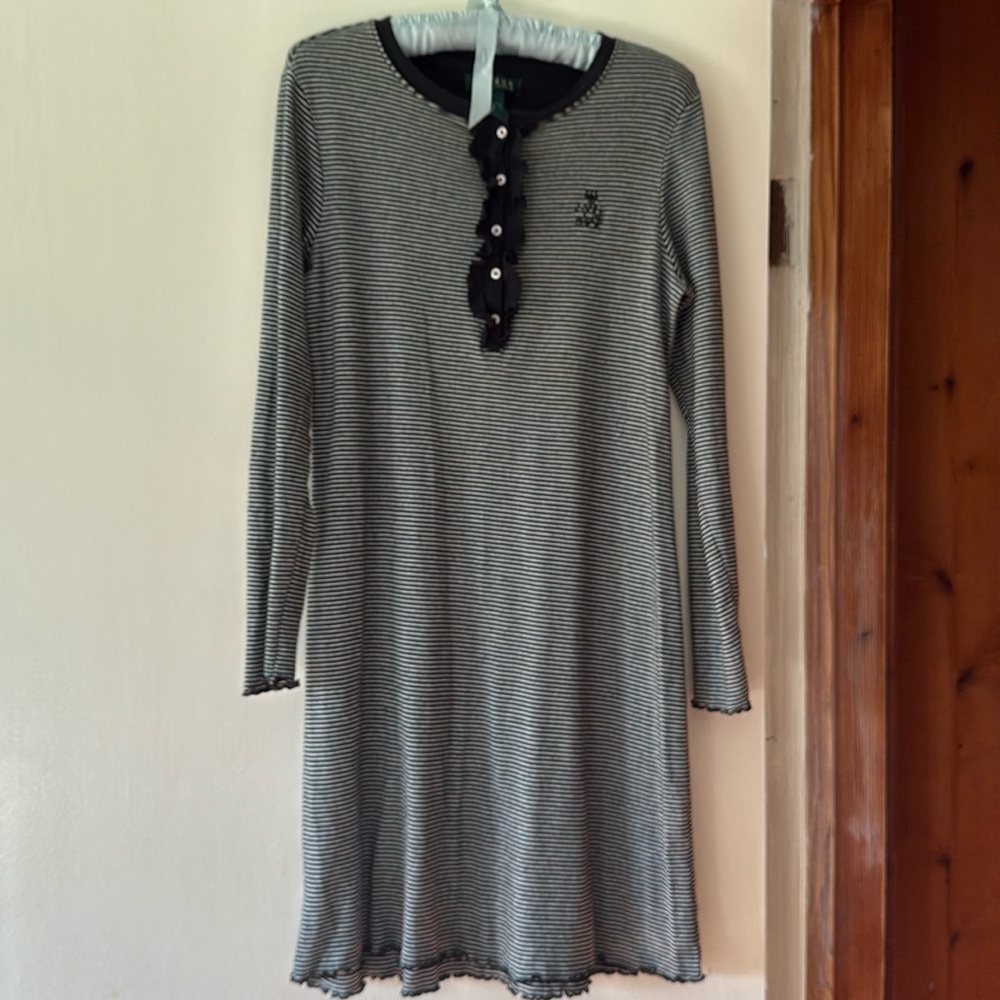 Ralph Lauren striped cotton nightgown size small